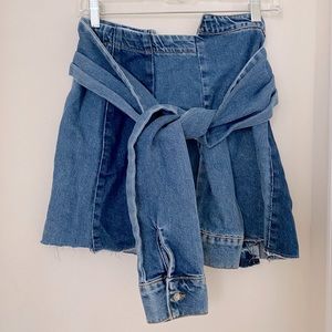 Zara TRF Special design Denim Skirt